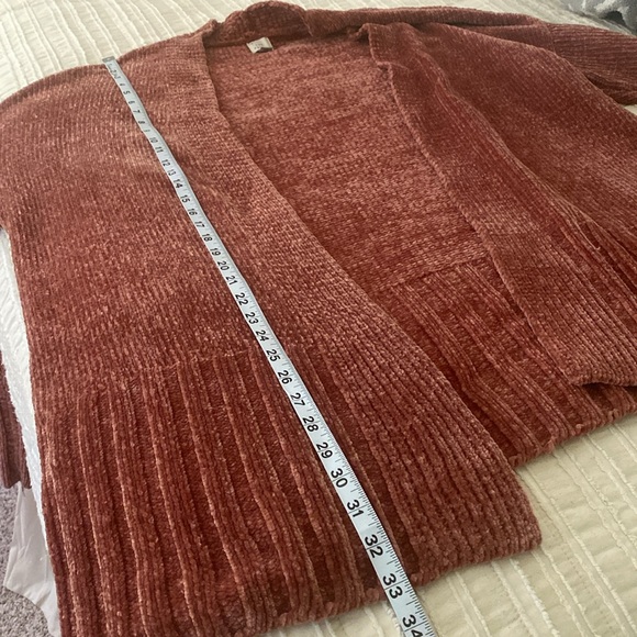 A new day Chenille Open Front Cardigan size XL Dusty Rose Mauve - Picture 8 of 8